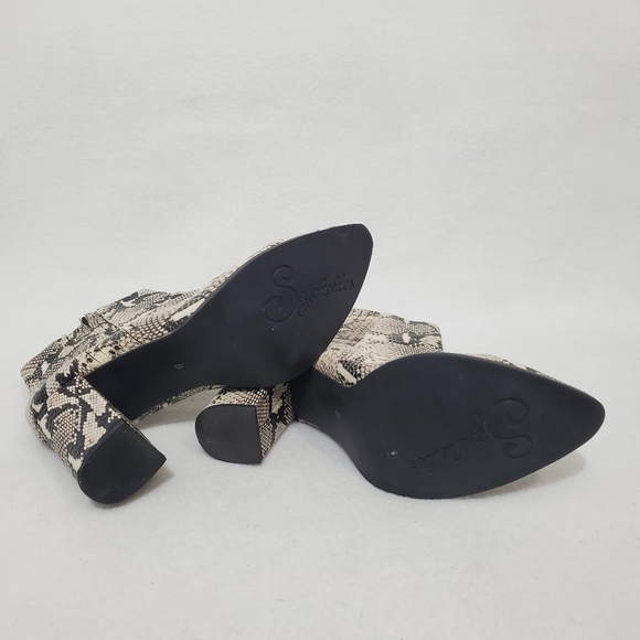 Seychelles Leather Reptile Print Ankle Boots - Picture 5 of 8